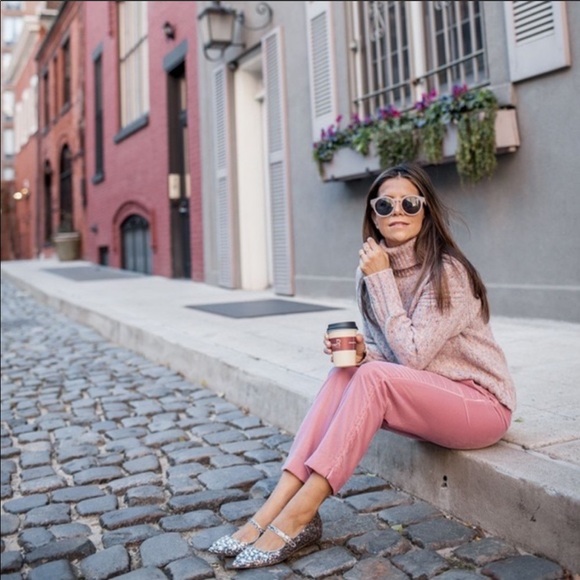 J. Crew Pink Velvet Pants - Picture 2 of 5